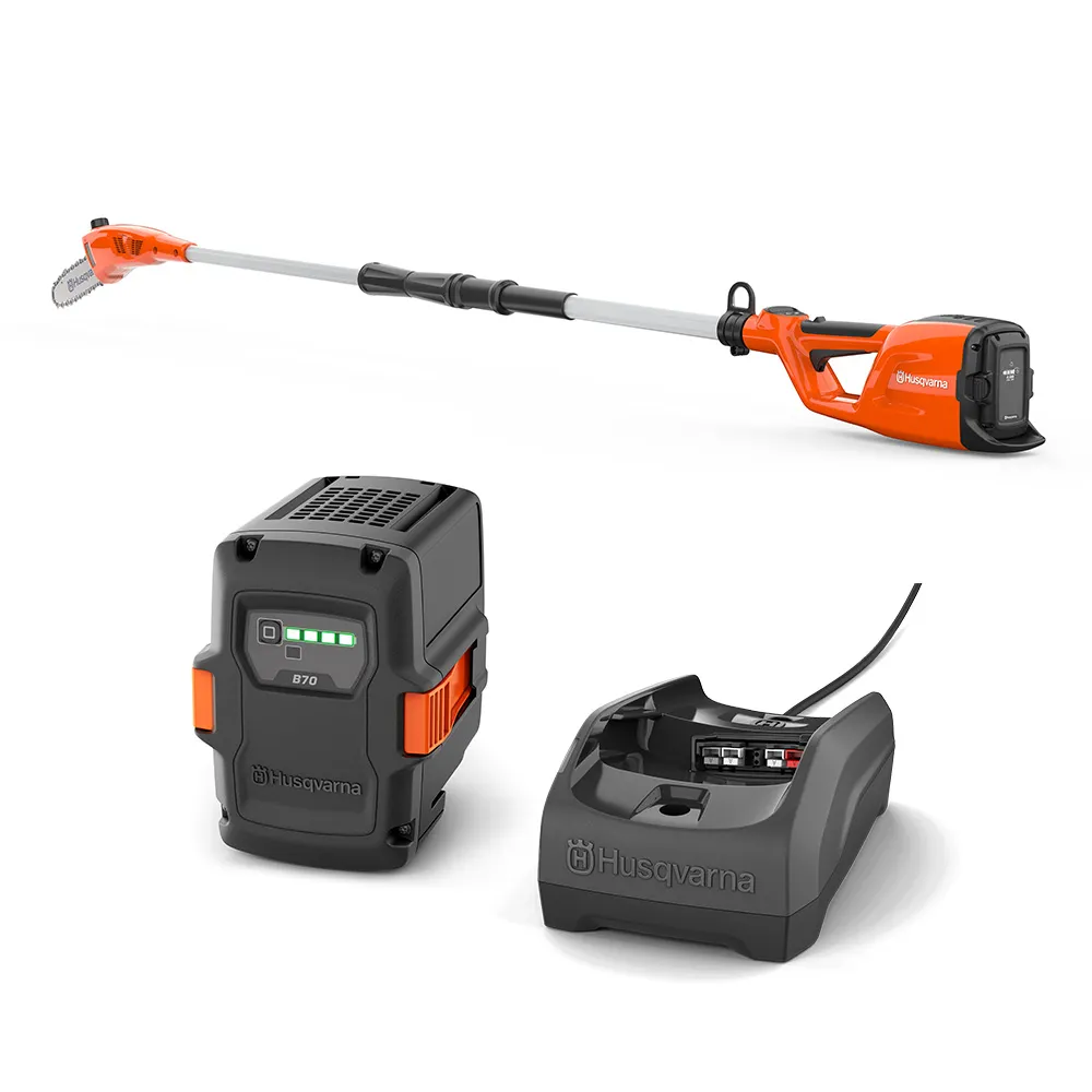HUSQVARNA 36V 1 x 2AH 25cm 120ITK4-PH Telescopic Pole Saw + Hedge Trimmer Kit 970515912