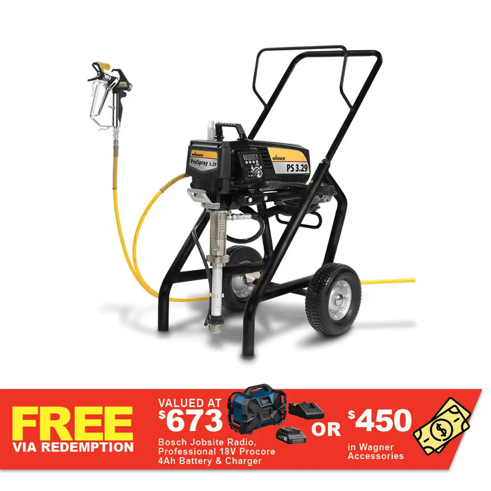 WAGNER 3.29 Skid Airless Sprayer Pro Spray High Boy 558014