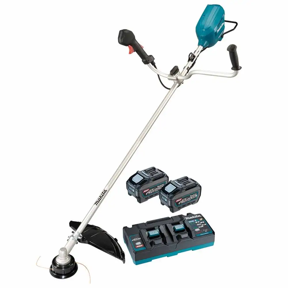 MAKITA 80V (40Vx2) MAX XGT Brushless 2 x 5.0Ah U-Handle Brushcutter Kit UR012GT201