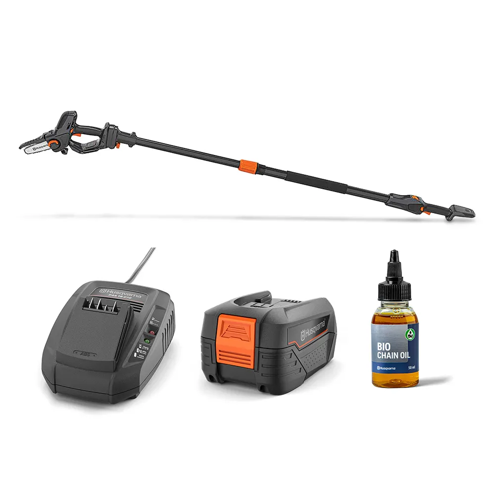 HUSQVARNA ASPIRE 18V 1 x 4.0AH 5" Pole Power Pruner + Extension Kit 970621407