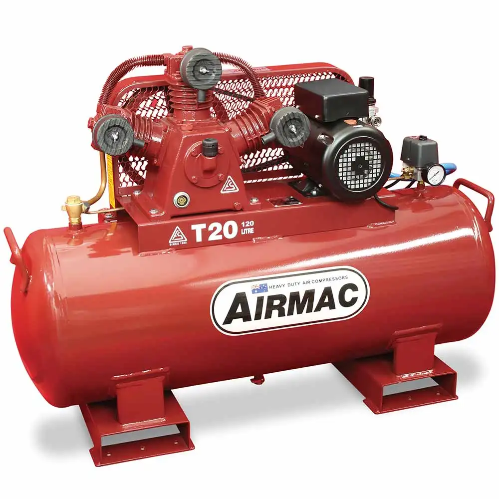 AIRMAC 240V 3.2hp 120l 310 L/Min Air Compressor AM T20-120L 240V
