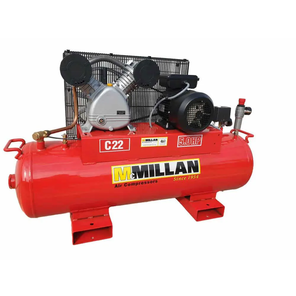 MCMILLAN 5HP Single Phase 20A Stationary Electric Air Compressor C22