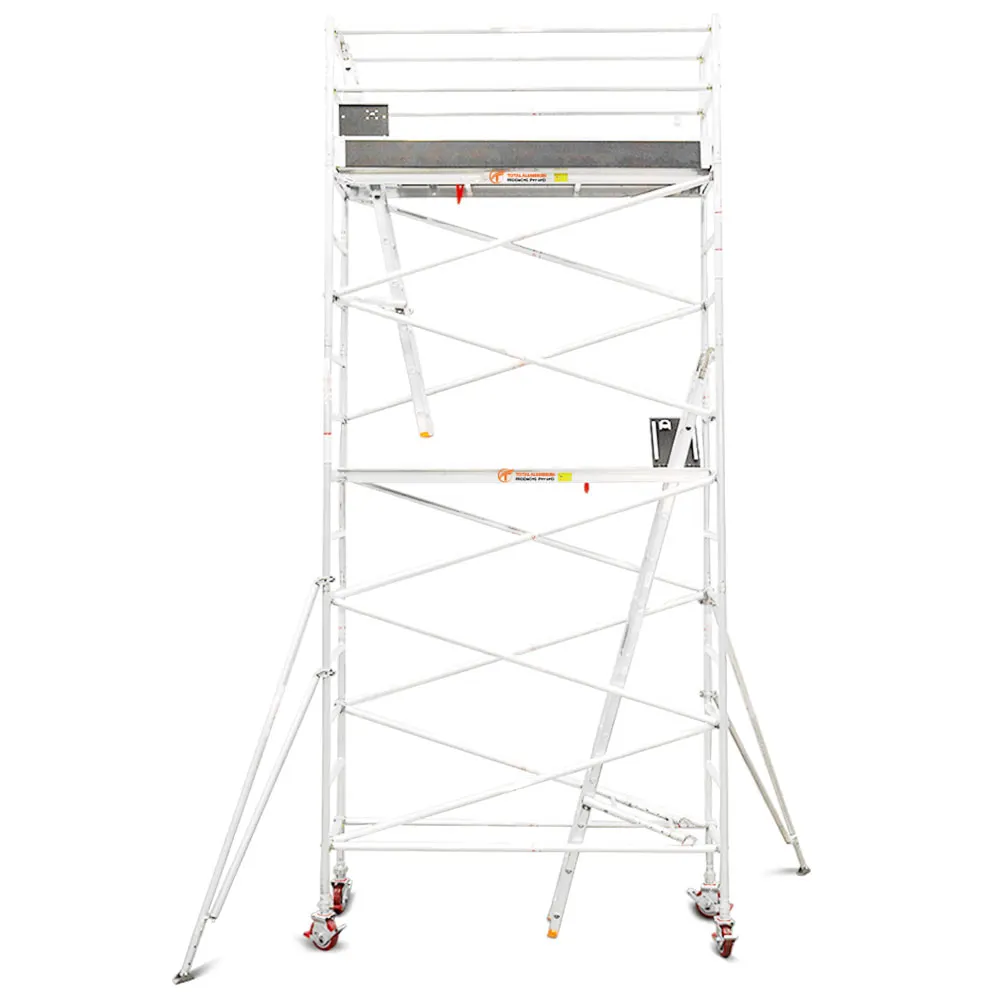 TOTAL ALUMINIUM PRODUCTS 5.1m Scaffold Aluminium Mobile Tower - Wide 5.1MWAMT
