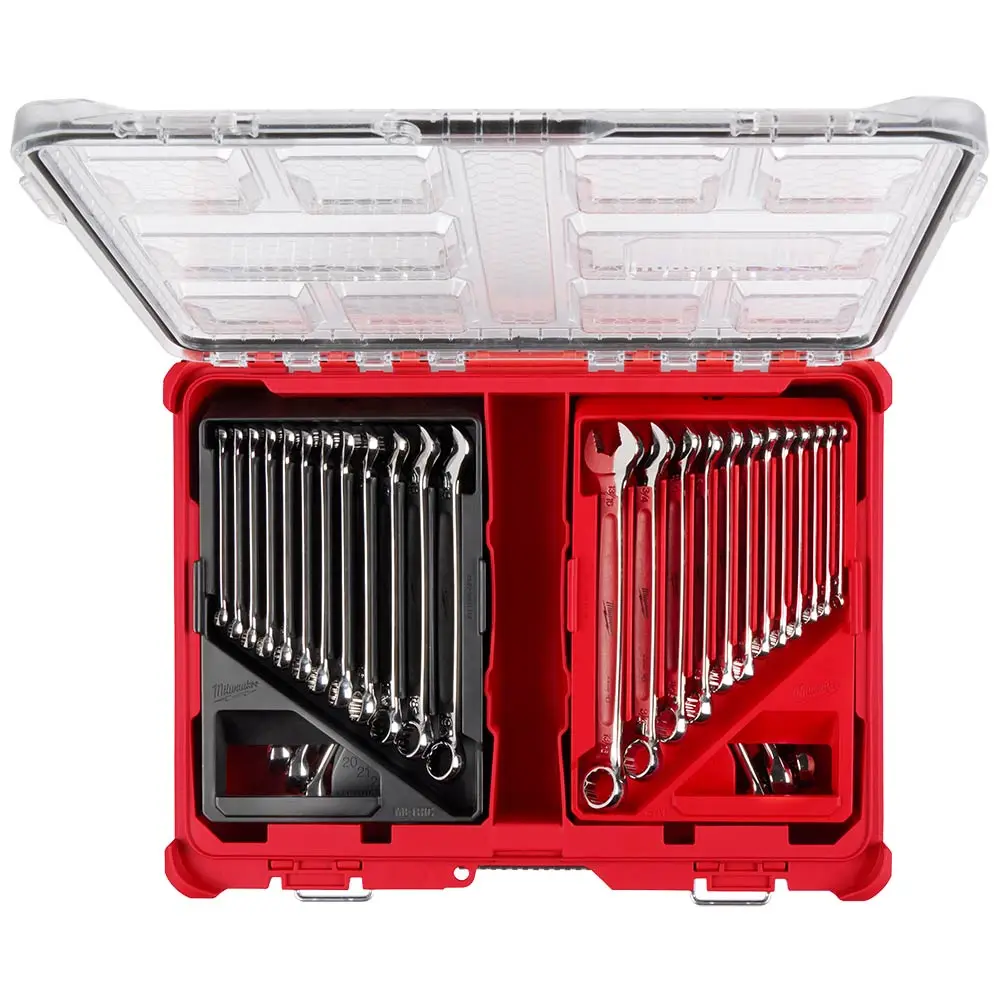 MILWAUKEE PACKOUT 30 Piece Combination Wrench Set - Metric & SAE 48229485