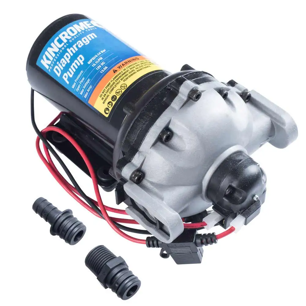 KINCROME 15.1LPM 12V Diaphragm Pump - Quick Connect K16105