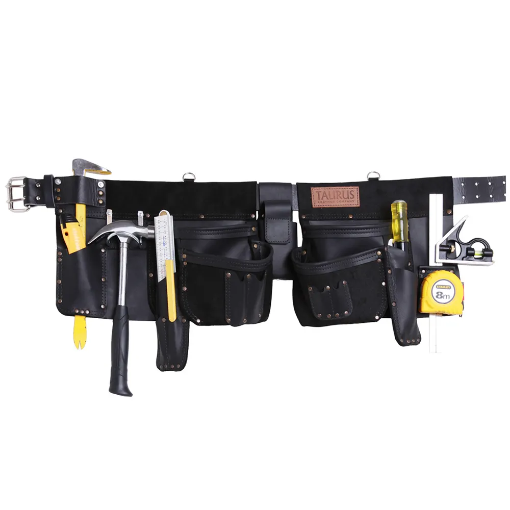 TAURUS Super Yankee Heavy Duty Leather Toolbelt Right-Hand Black SY412R-BK
