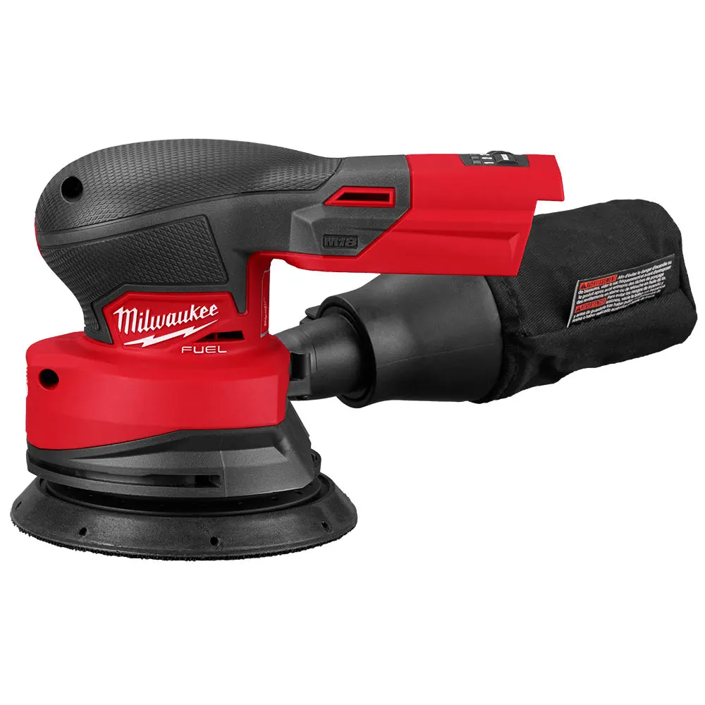 MILWAUKEE 18V FUEL 125mm Brushless Random Orbital Sander w/ VACLINK Skin M18FROS1250