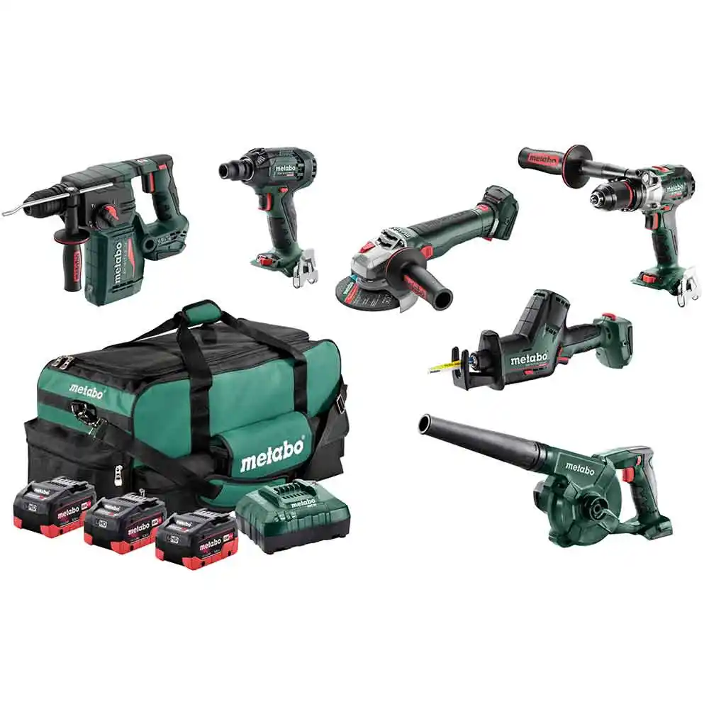 METABO 18V Brushless 5 Piece 3 x 5.50AH Combo Kit AU68601150