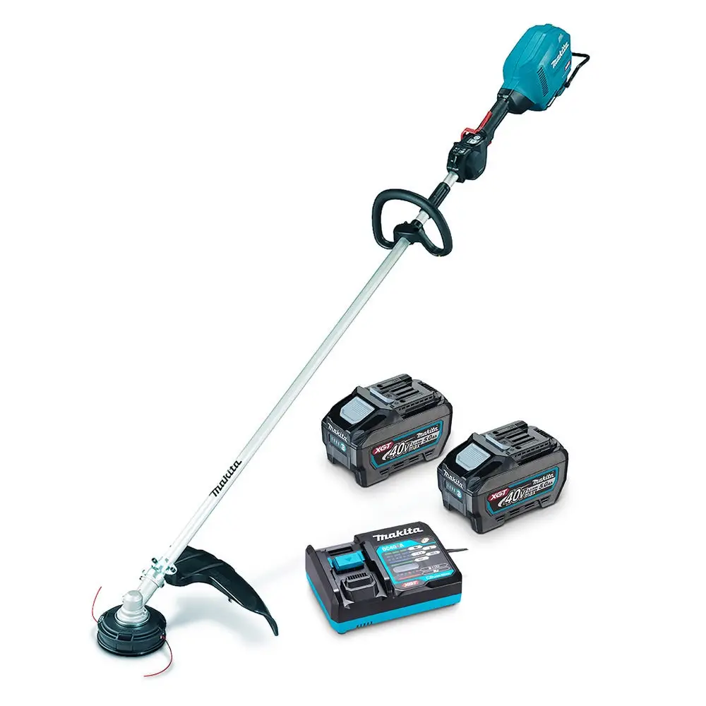 MAKITA 40V Max Brushless 2 x 5.0Ah Line Trimmer Kit UR014GT201