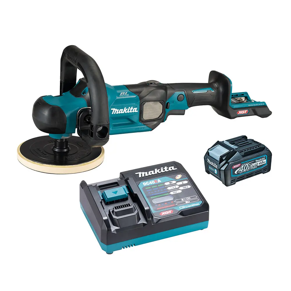 MAKITA 40V Max XGT Brushless 1 x 4.0Ah 180mm Polisher Kit PV001GM101
