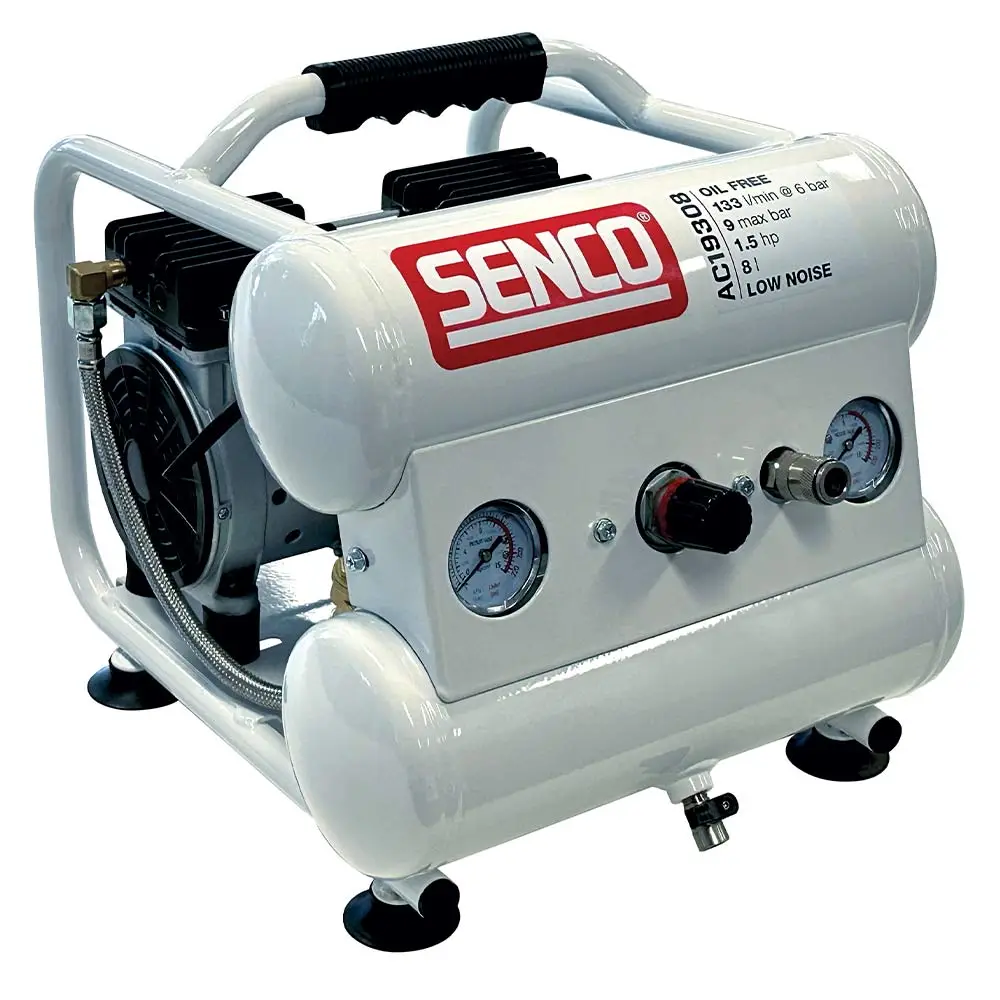 SENCO 8L Low Noise Oil- Free Air Compressor 1.5HP AC19308