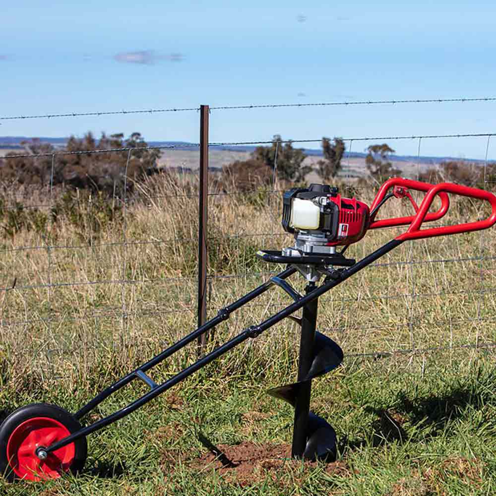 BULLMAX 1.5kw 2 Person Wheeled Auger Petrol - Honda GX50 BMEAW-H50W