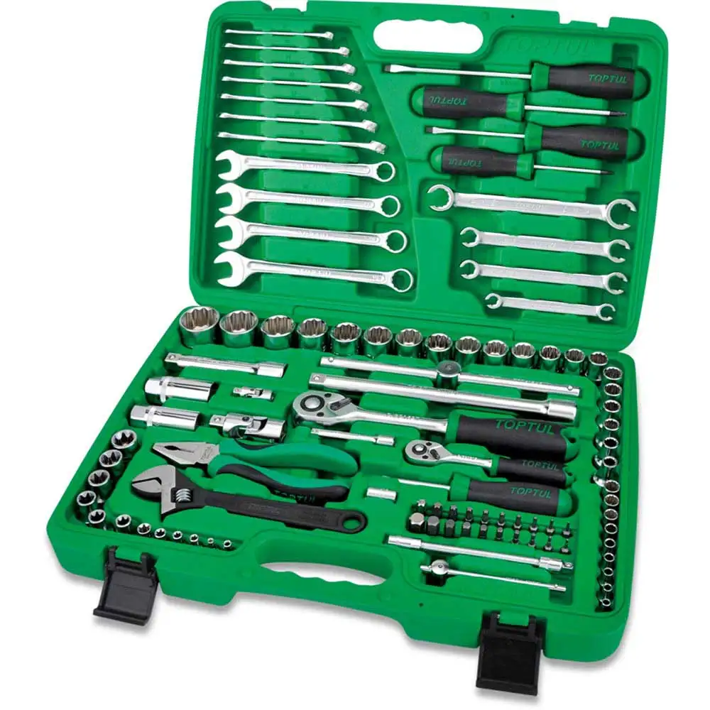 TOPTUL 1/4 X 1/2inch Socket & Spanner Set - 96 Piece GCAI9602