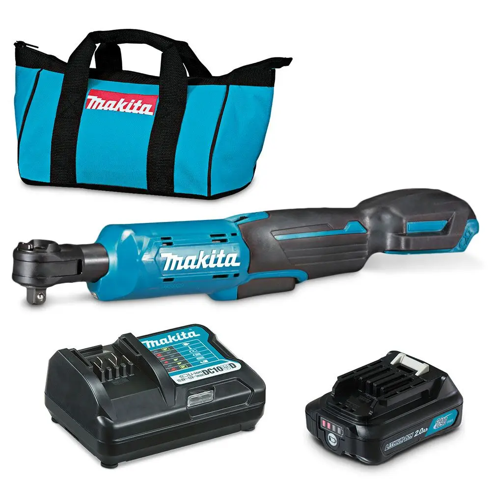 MAKITA 12V 1 x 2.0Ah Max Ratchet Wrench Kit w/ Tool Bag WR100DWA
