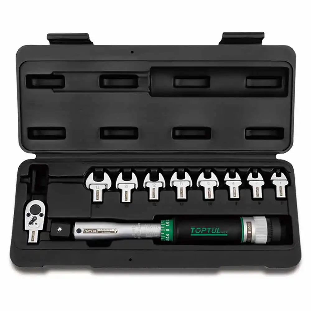 TOPTUL 3/8inch Drive Torque Wrench Spanner Set - 10 Piece GAAI1001