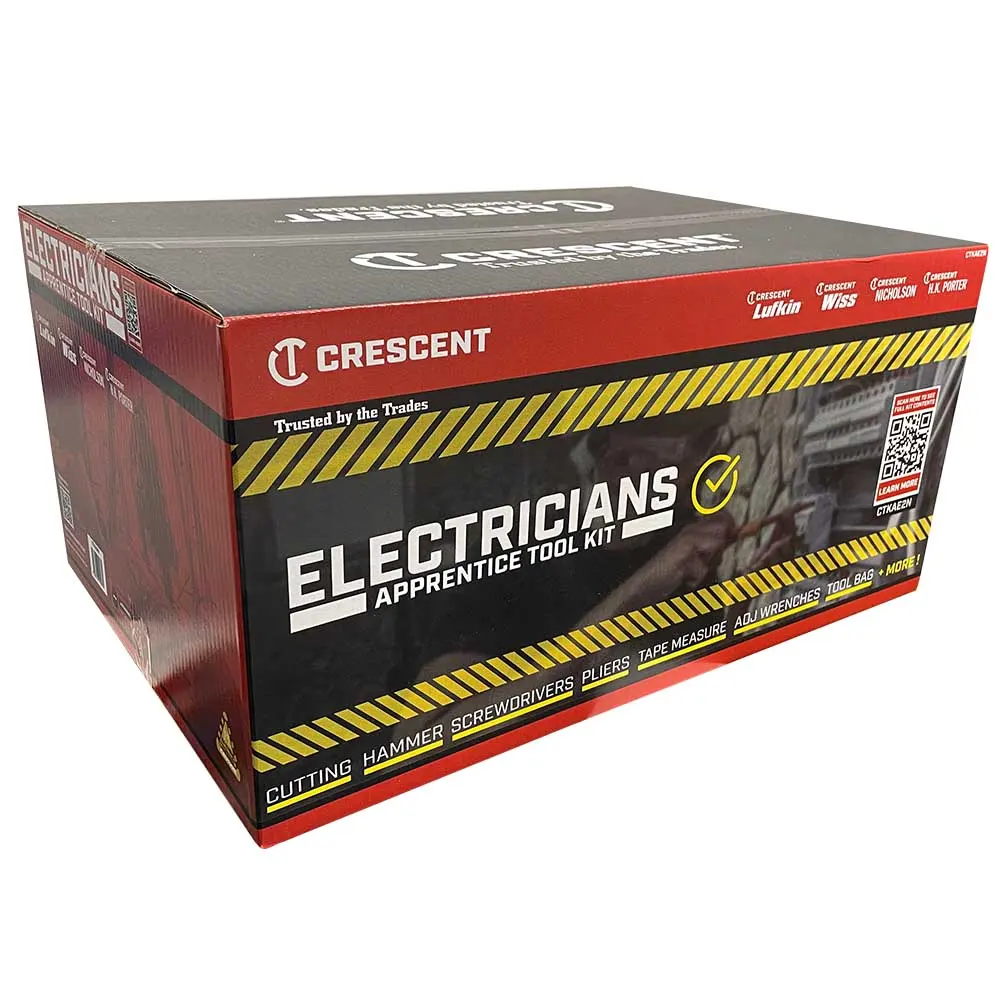 CRESCENT Electricians Tradesman Tool Kit - 101 Piece CTKAE2N