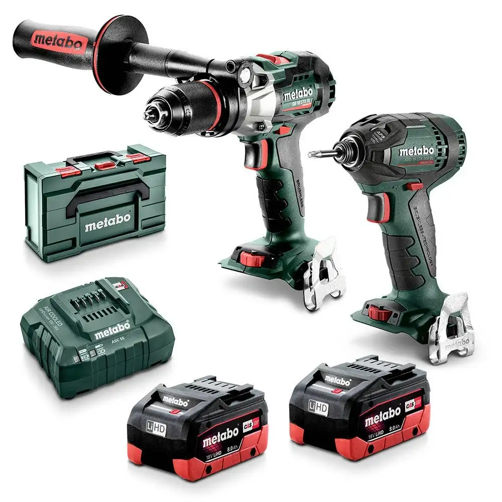 METABO 18V Brushless 2 Piece 2 x 8.0Ah Combo Kit AU68203080