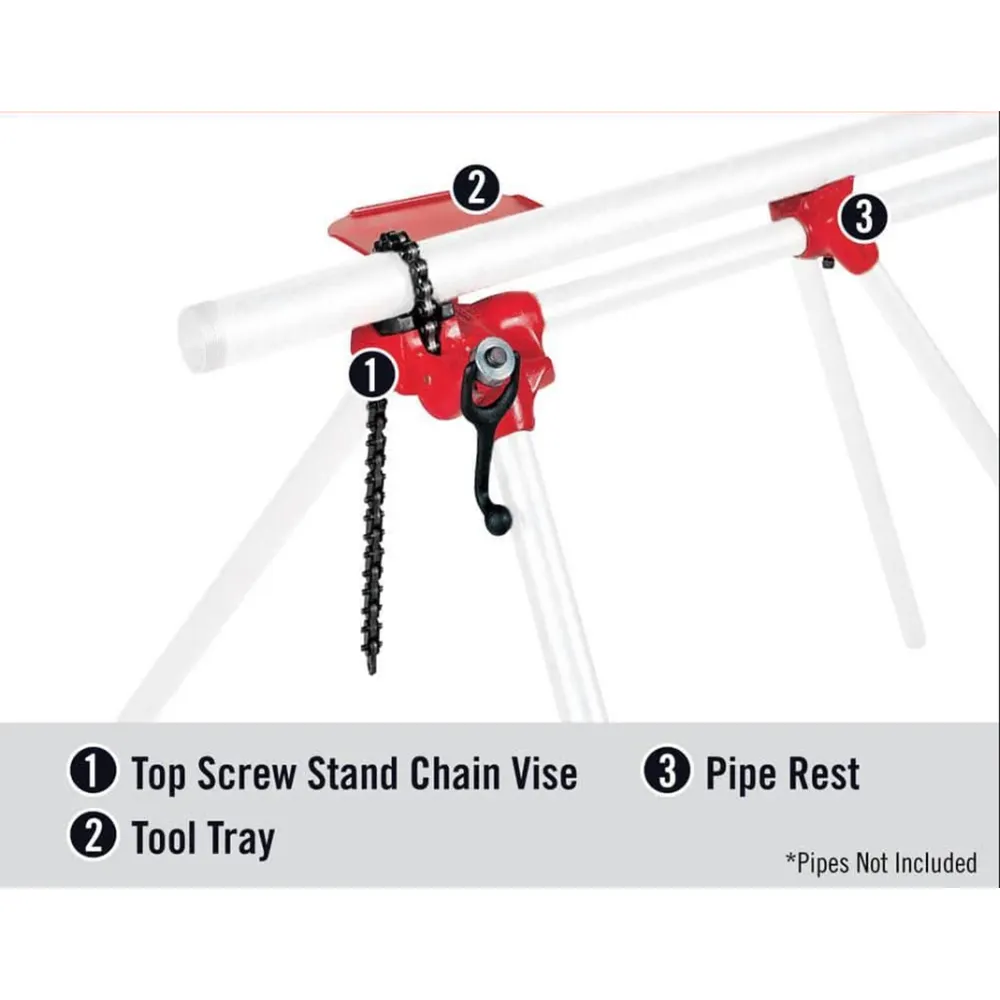 RIDGID 560 3mm - 125mm Top Screw Stand Chain Vice 40165