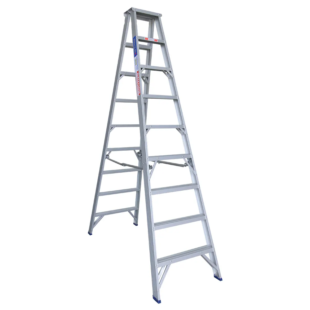 INDALEX 180kg Pro 2.7m Aluminium Double Sided Step Ladder PROS9D