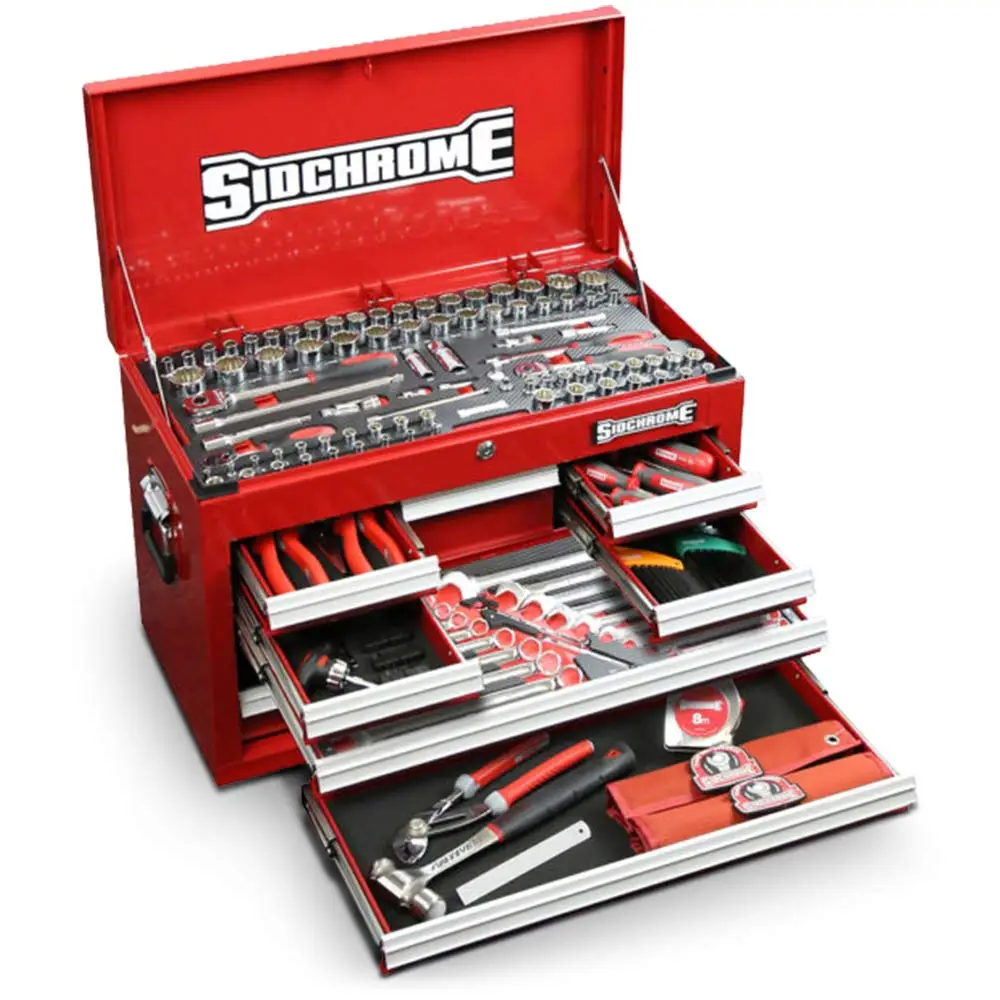 SIDCHROME 176 Piece Metric A/F Tool Kit SCMT11702