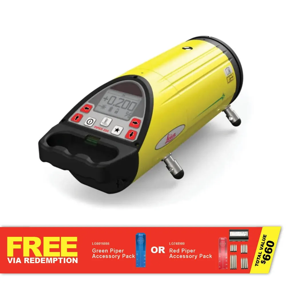 LEICA Piper 200G Green Beam Pipe Laser Package LG6016958