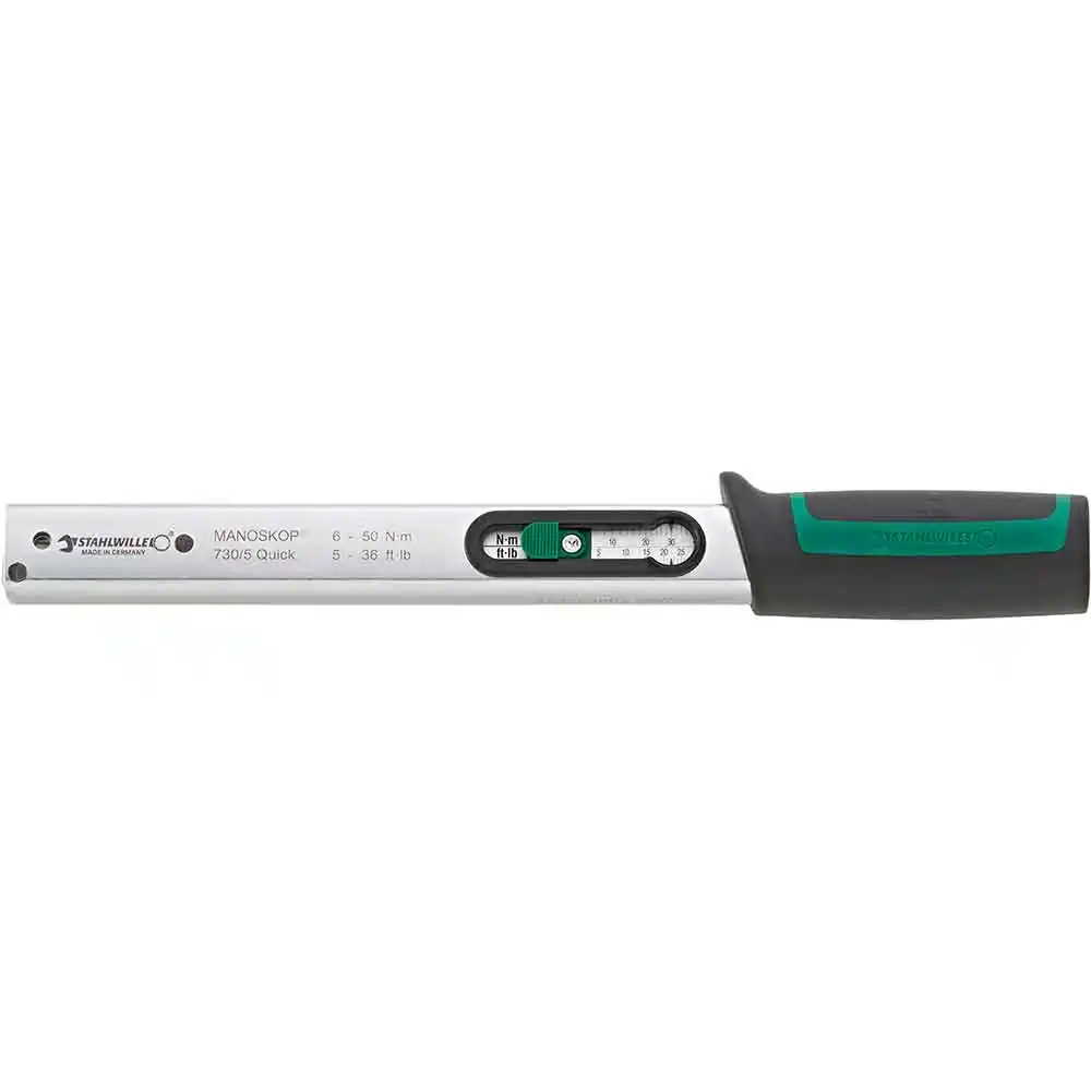 STAHLWILLE 6-50Nm 730 Quick Torque Wrench Compatible w/ 9 x 12mm Insert Tools 50184005
