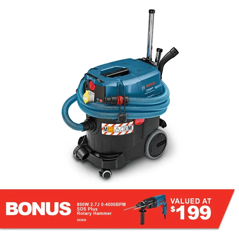 BOSCH 240V 35L M-Class Wet/Dry Industrial Vacuum Extractor 06019C3140