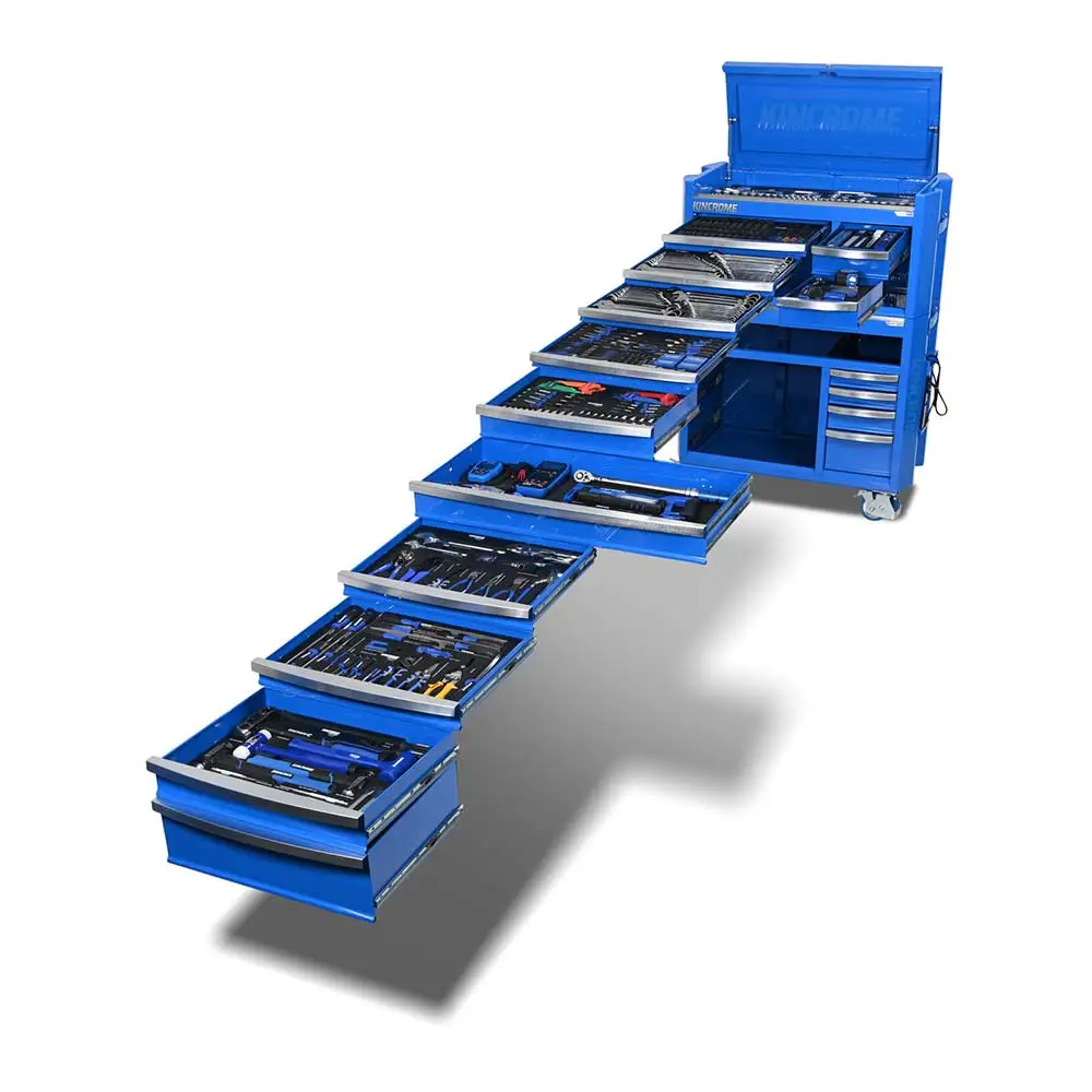 KINCROME 42" 17 Drawer Contour Workshop Tool Kit - 641 Piece K1960