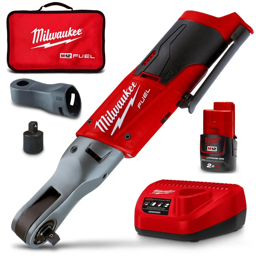 MILWAUKEE 12V FUEL 3/8inch Impact Rachet 1 x 2.0Ah Combo Kit M12FIR38-201B