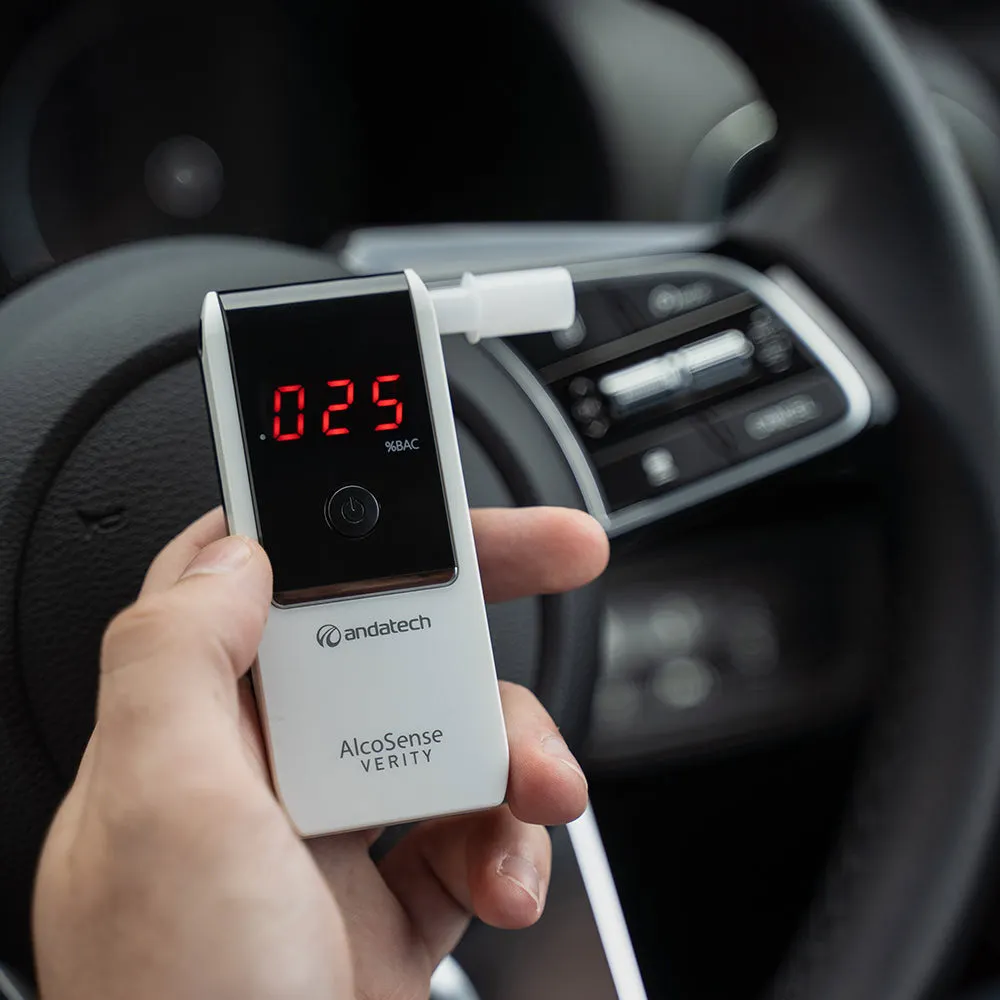 ALCOSENSE Verity Personal Fuel Cell Breathalyser - White Colour ALS-VERITY-W