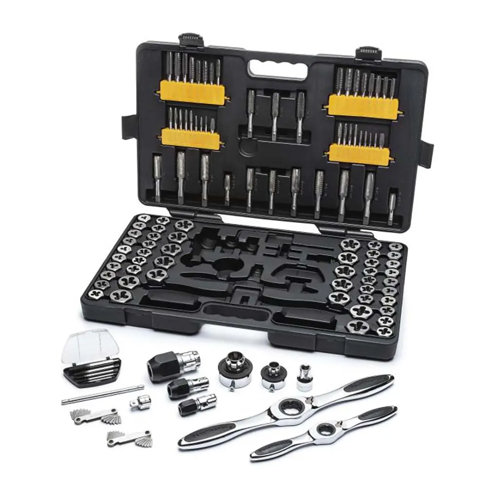 GEARWRENCH 114 Pc. Metric & SAE Ratcheting Tap and Die Set 82812