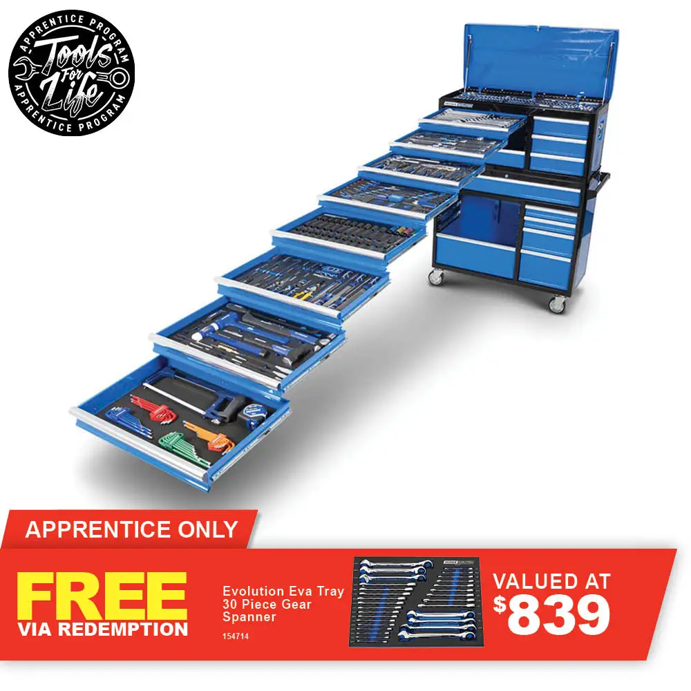 KINCROME TFL 399 Piece 18 Drawer Evolution Extra Wide Workshop P1726
