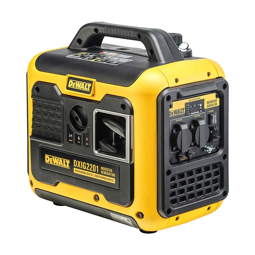 DEWALT 2200W Inverter Petrol Generator - 2 Outlets DXIG2201