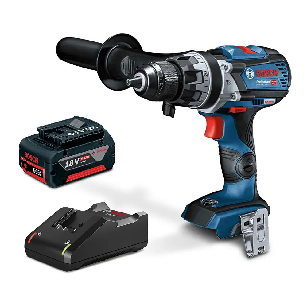 BOSCH 18V Brushless 13mm 110nm 1 x 5.0Ah Hammer Drill Kit 0615990N23