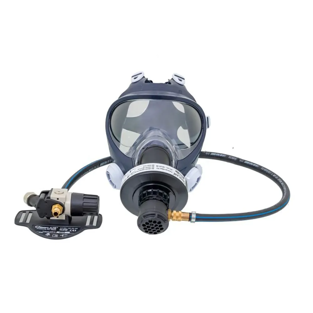 MAXISAFE Full Face Air Mask Fed with Belt Mounted Reg & Hose RCP516A