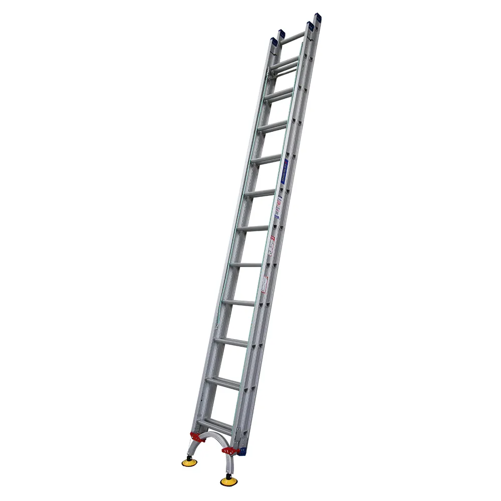 INDALEX 180kg Pro 3.8m-6.6m Aluminium Extension Ladder with Level-Arc PROX22