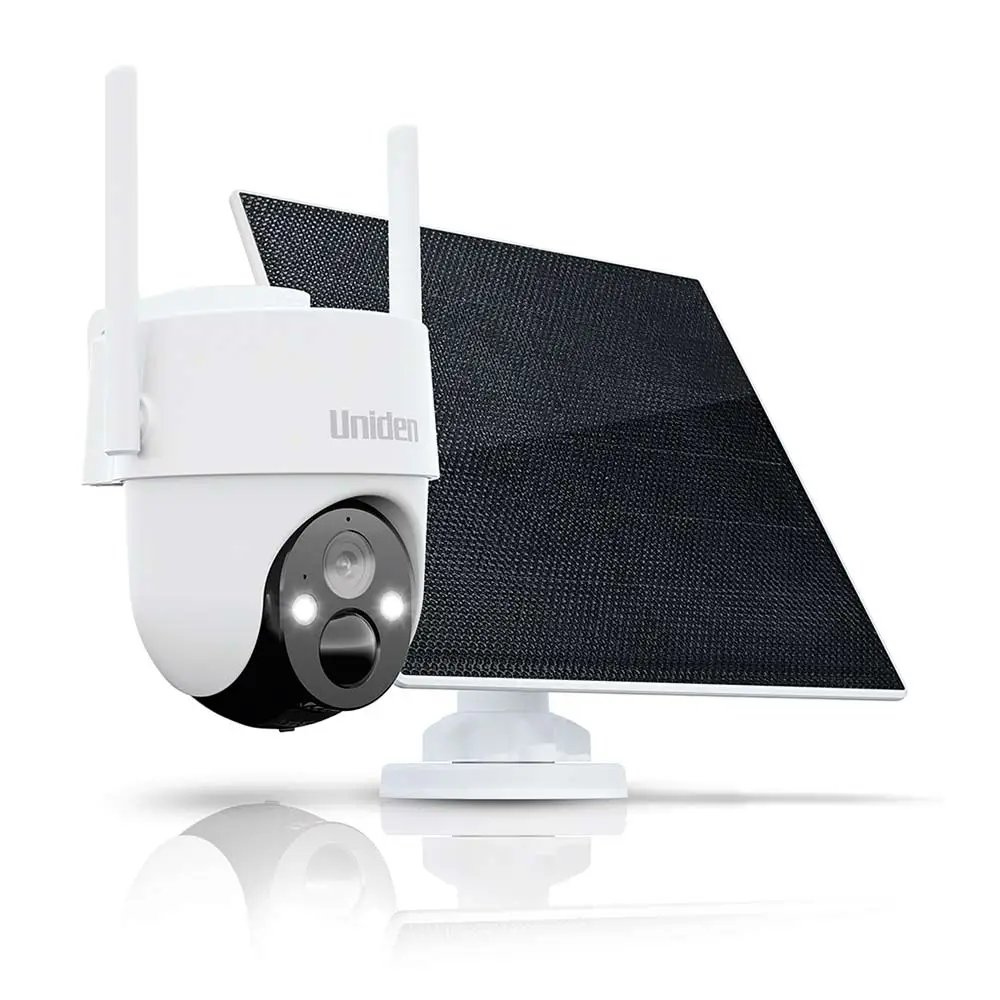 UNIDEN 4g Outdoor Pan and Tilt Solar Panel Security Camera Kit X2K 4G PT KIT