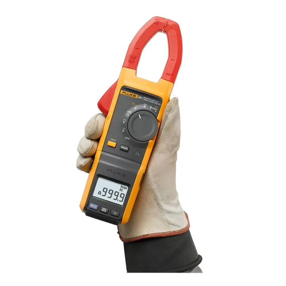 FLUKE 1000V Remote Display True RMS AC/DC Clamp Meter w. Iflex FLU381