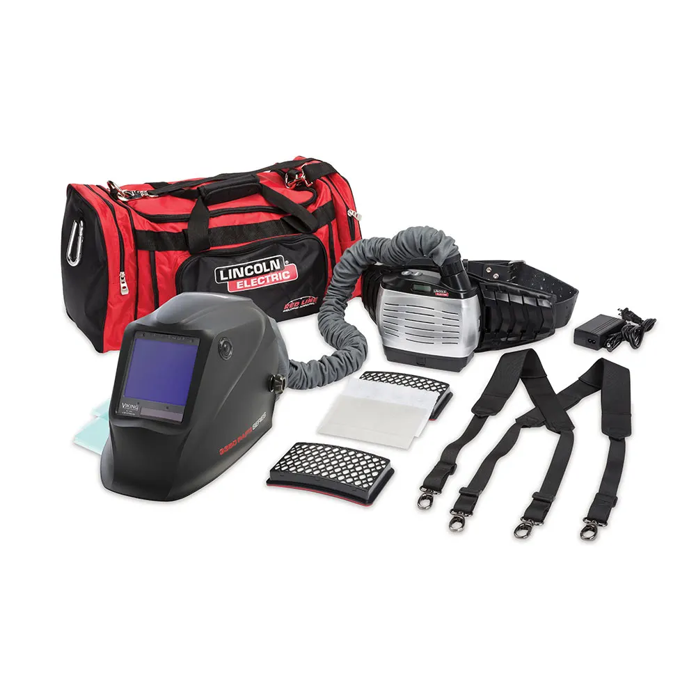 LINCOLN VIKING 3350 XG 4C PAPR Welding Helmet c/w External Grind Button K3930-5