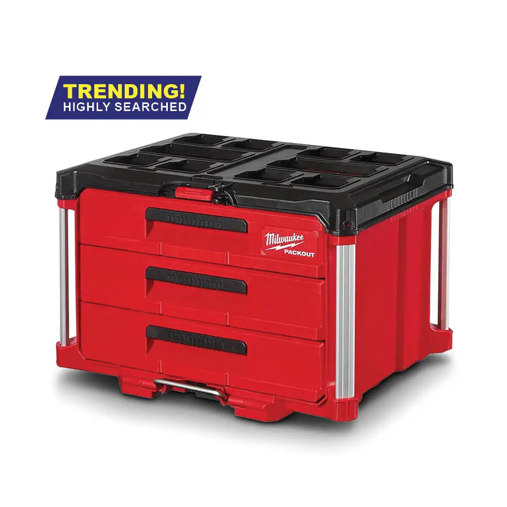 MILWAUKEE PACKOUT™ 3-Drawer Tool Box 48228443
