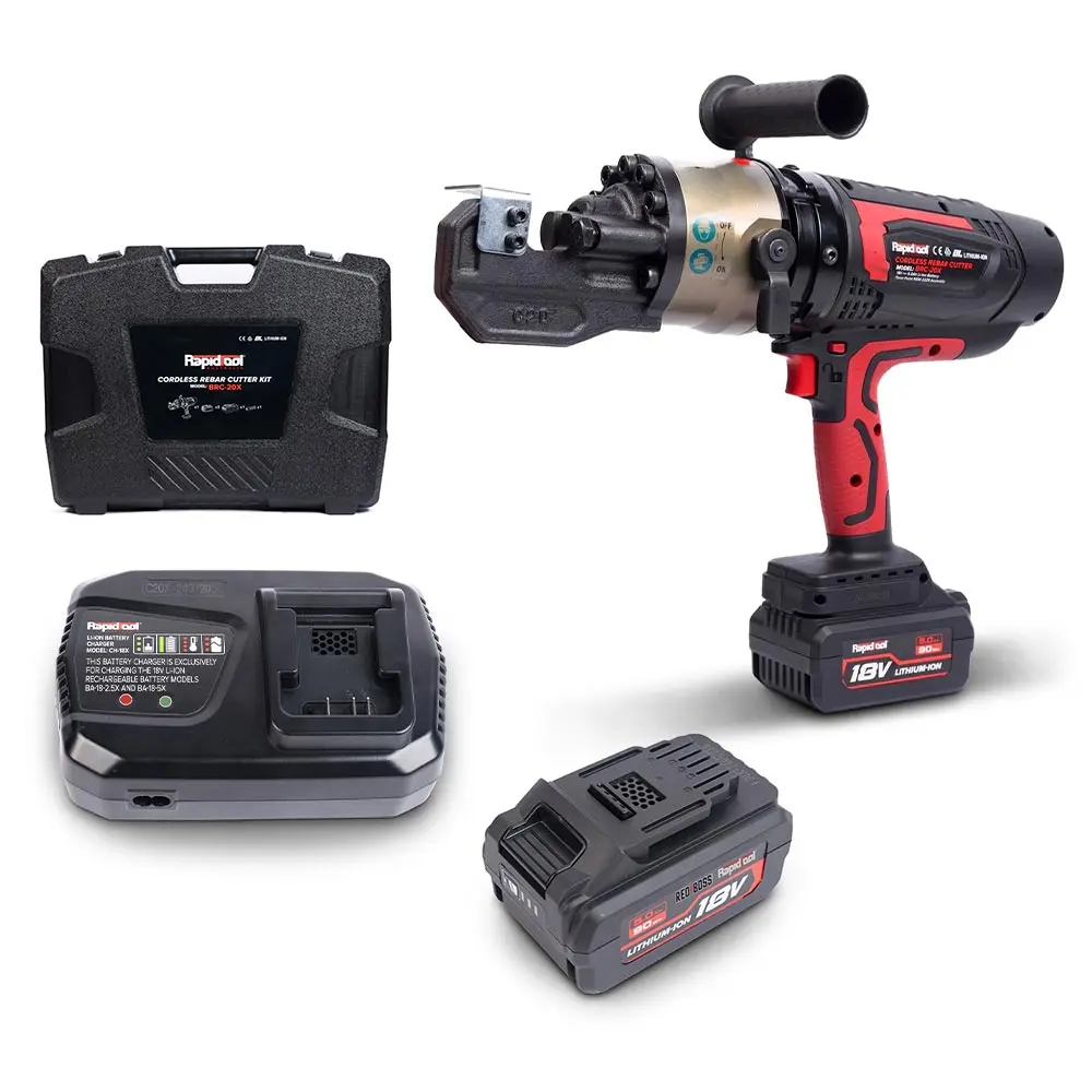 RAPIDTOOL 18V Brushless 2 x 5.0Ah Rebar Cutter Kit BRC-20X