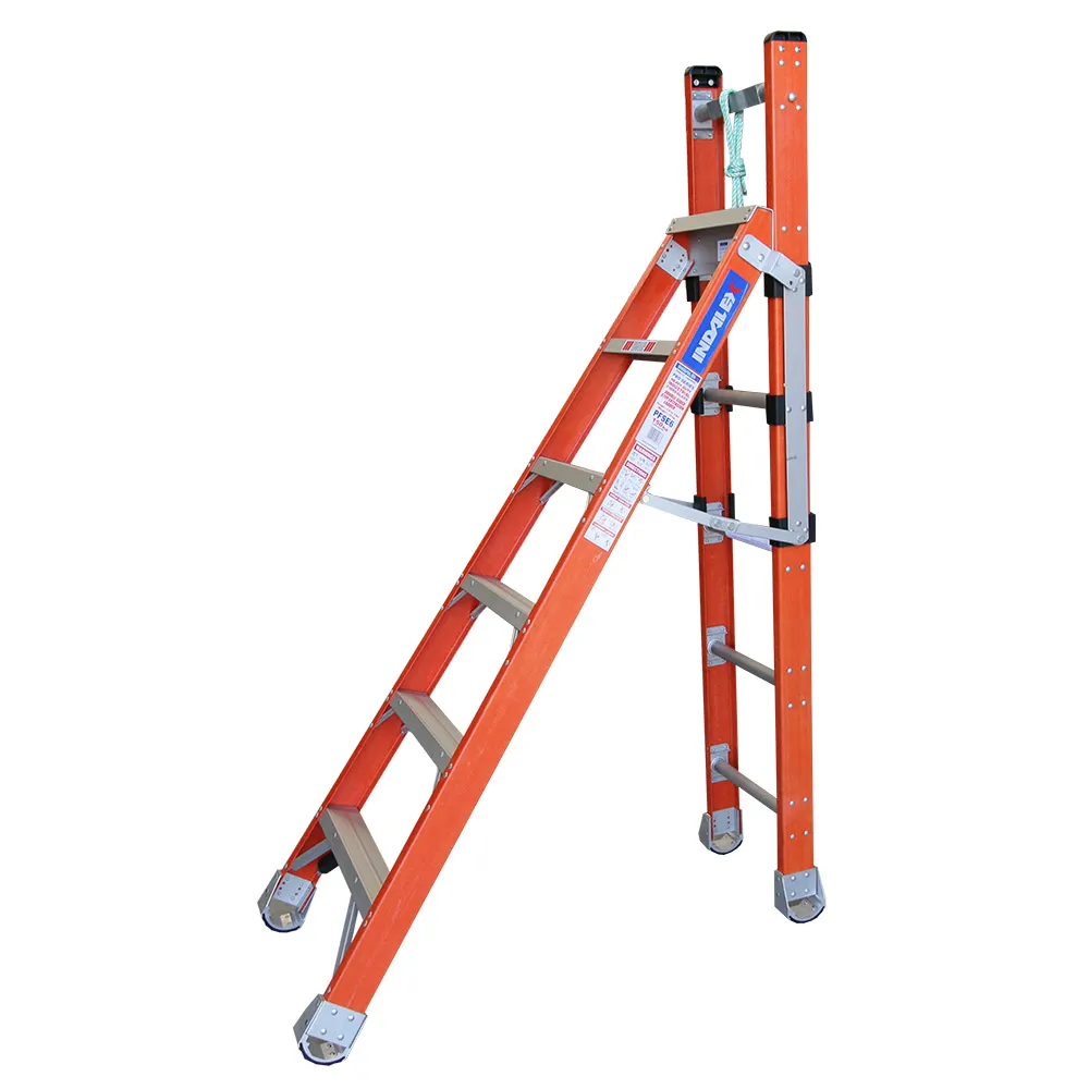 INDALEX 150kg Pro 1.8m - 3.0m Fibreglass Extension Ladder PFSE6