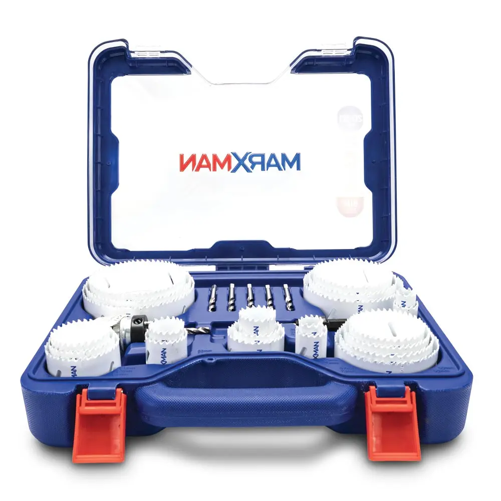 MARXMAN 20-121mm Bi-Metal/Wood Mega Holesaw Set - 29 Piece MHSBIM29PC