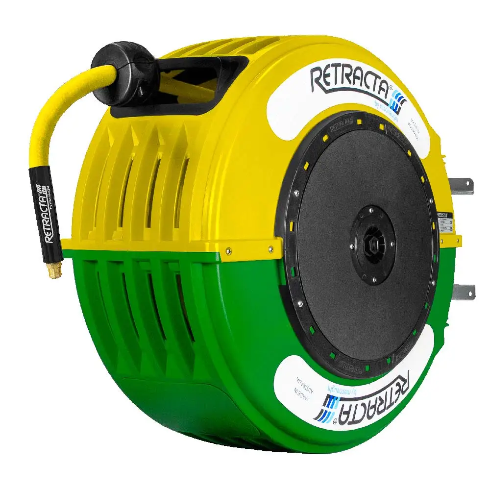 RETRACTA 3/8inch x 15m Compressed Air/Water Hose Reel RY315YG-01