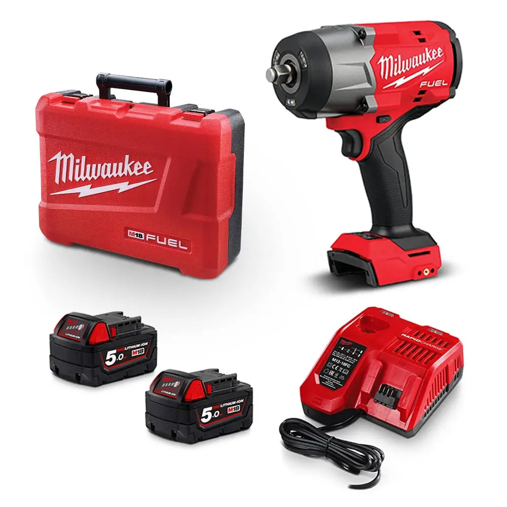 MILWAUKEE 18V FUEL 1/2inch High Torque Impact Wrench w/ Friction Ring Kit M18FHIW2F12502C