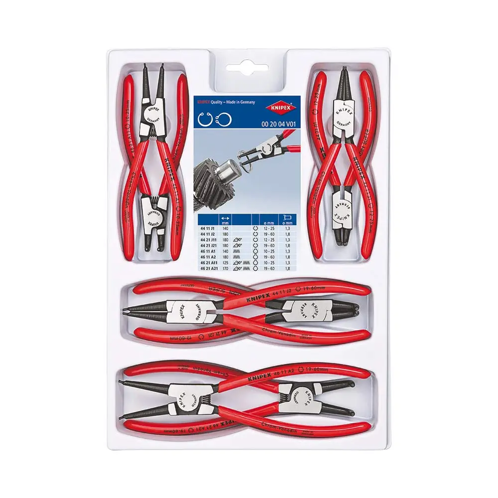 KNIPEX Circlip Plier Set - 8 Piece 002004V01