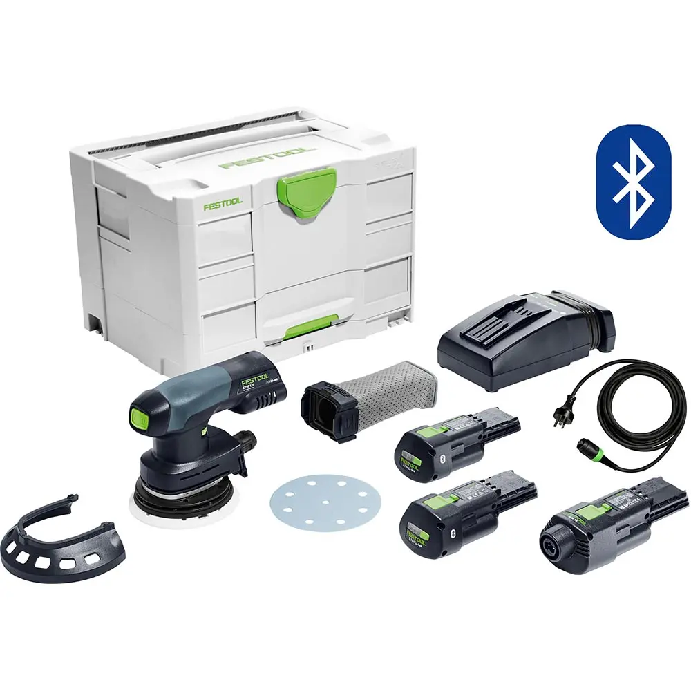 FESTOOL ETSC 125 18V 2 x 3Ah 125mm Ergo Orbital Sander Kit 578145