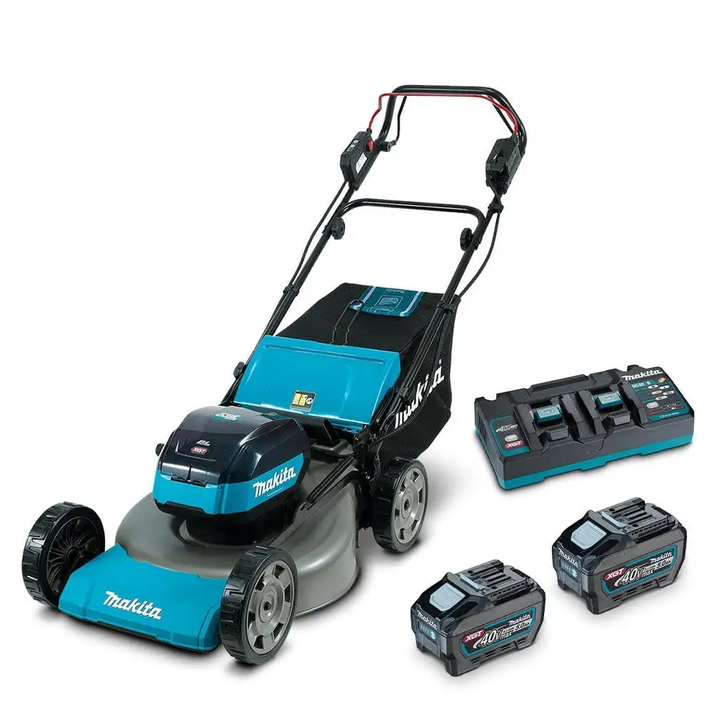 MAKITA 40V Max 2 x 5.0Ah 534mm Self-Propelled Lawn Mower Kit LM002GT203