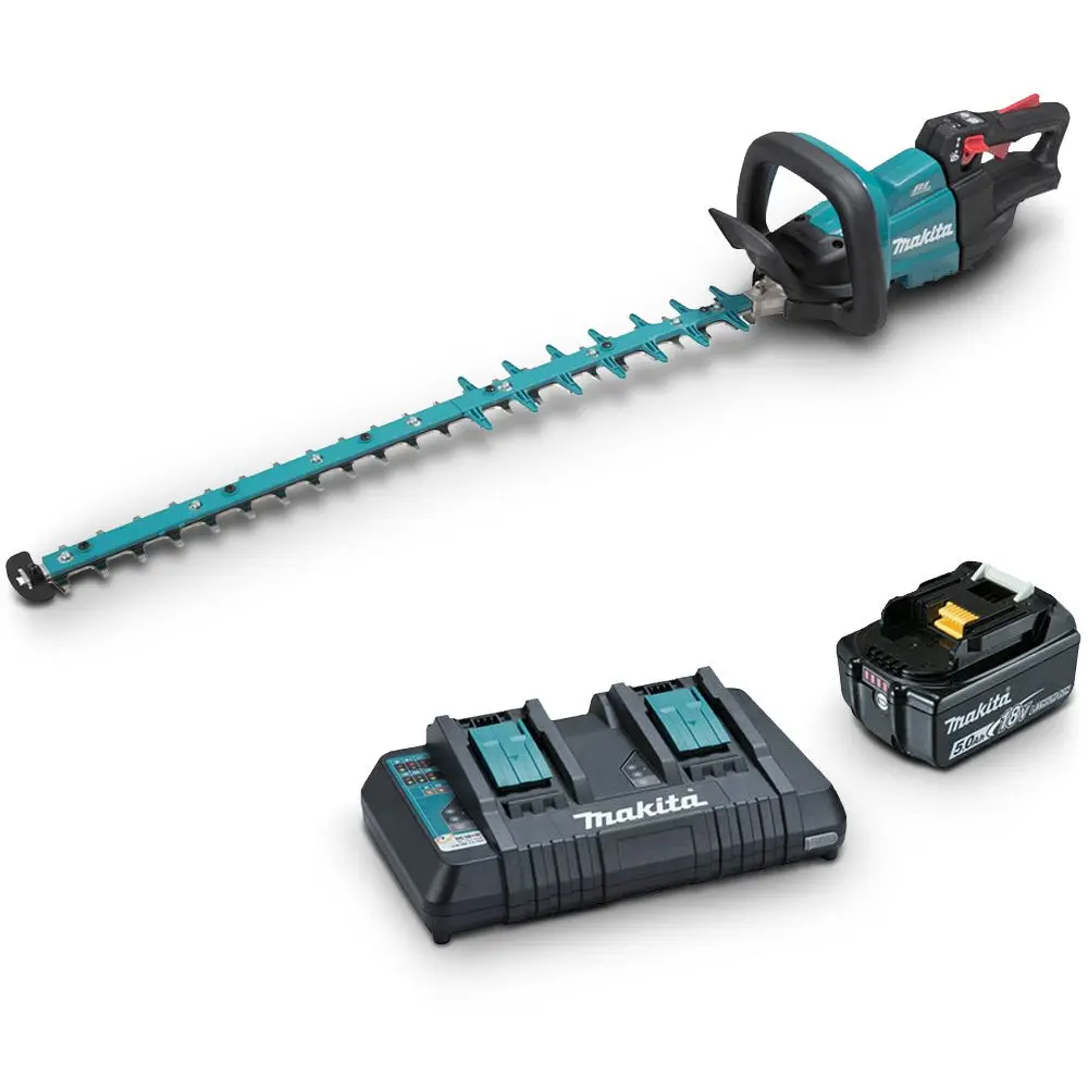 MAKITA 18V Brushless 750mm 1 x 5.0Ah Hedge Trimmer Kit DUH752PT