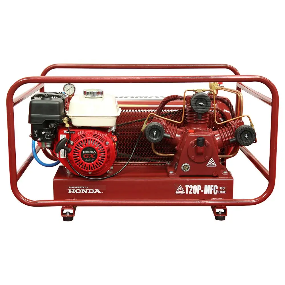 AIRMAC 6.5hp 60l 320 L/Min Honda Petrol Multi-Function Air Compressor AM T20P MFC